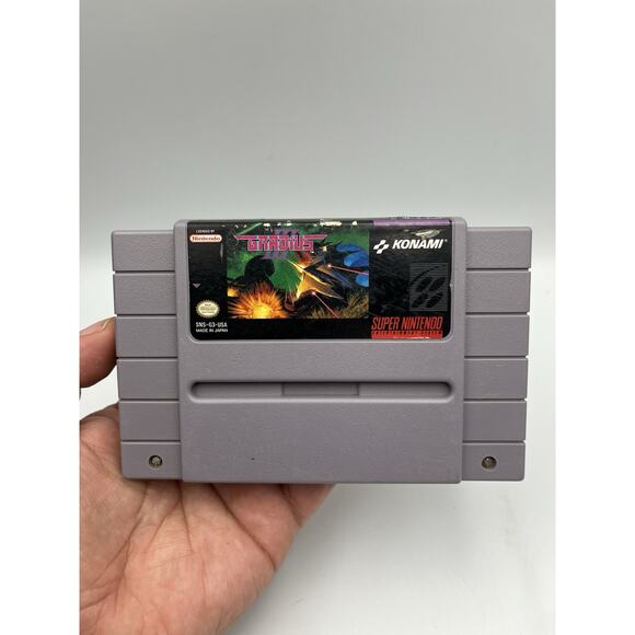 Gradius III (Super Nintendo, 1991) Authentic SNES - Cart Only - Picture 1 of 5